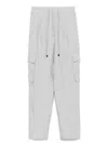 Le Tricot Perugia Relaxed Fit Grey Trousers With Drawstring Waist In Grey