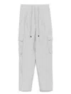 Le Tricot Perugia Relaxed Fit Grey Trousers With Drawstring Waist In Grey