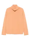 Le Tricot Perugia Turtleneck Long-sleeves Sweater In Orange