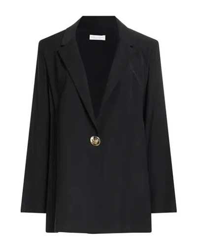 Le Tricot Perugia Woman Blazer Black Size 10 Viscose, Polyester