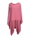 Le Tricot Perugia Woman Cape Fuchsia Size Onesize Virgin Wool, Silk, Cashmere