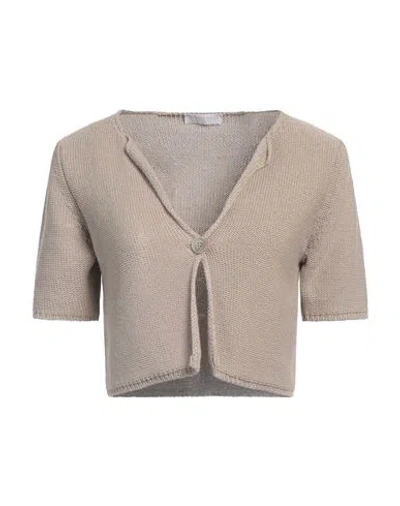 Le Tricot Perugia Woman Cardigan Beige Size L Cotton