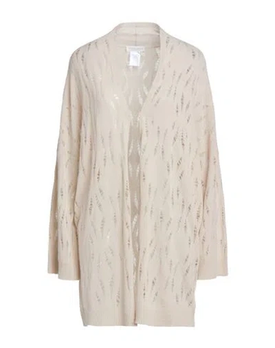 Le Tricot Perugia Woman Cardigan Beige Size S Virgin Wool In Gold