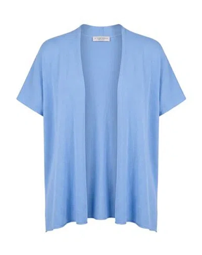 Le Tricot Perugia Woman Cardigan Light Blue Size M Viscose, Polyester
