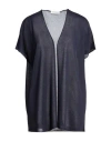 LE TRICOT PERUGIA LE TRICOT PERUGIA WOMAN CARDIGAN MIDNIGHT BLUE SIZE M VISCOSE, POLYESTER