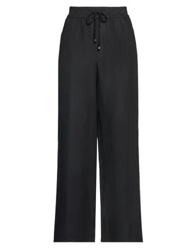 Le Tricot Perugia Woman Pants Black Size 8 Linen