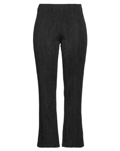 Le Tricot Perugia Woman Pants Black Size L Viscose, Polyamide, Polyester, Elastane