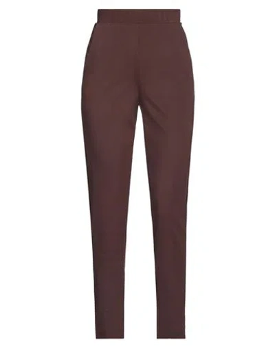 Le Tricot Perugia Woman Pants Brown Size Xs Viscose, Polyamide, Elastane In Brown