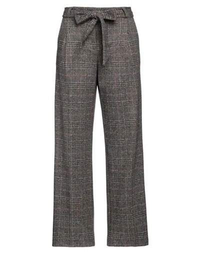 Le Tricot Perugia Woman Pants Chocolate Brown Size S Wool, Silk, Cotton