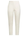 Le Tricot Perugia Woman Pants Cream Size L Viscose, Polyamide, Elastane
