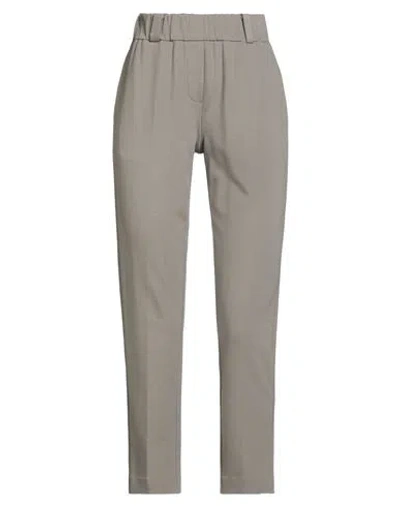 Le Tricot Perugia Woman Pants Grey Size S Viscose, Polyamide, Elastane, Brass In Multi