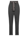 Le Tricot Perugia Woman Pants Lead Size L Viscose, Polyamide, Elastane, Virgin Wool, Polyester In Lead