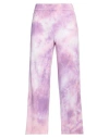 Le Tricot Perugia Woman Pants Lilac Size M Viscose, Cotton In Purple