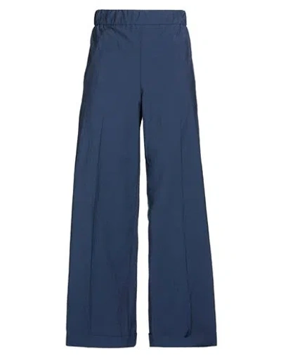 Le Tricot Perugia Woman Pants Navy Size 8 Cotton, Polyamide In Blue