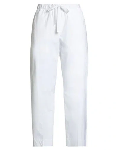 Le Tricot Perugia Woman Pants White Size 4 Cotton, Elastane