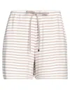 Le Tricot Perugia Woman Shorts & Bermuda Shorts Grey Size L Viscose, Elastane, Cotton In Grey