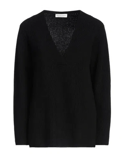 Le Tricot Perugia Woman Sweater Black Size S Virgin Wool, Silk, Cashmere In Multi