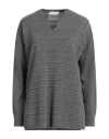 LE TRICOT PERUGIA LE TRICOT PERUGIA WOMAN SWEATER GREY SIZE L VIRGIN WOOL, SILK, CASHMERE, VISCOSE, POLYESTER