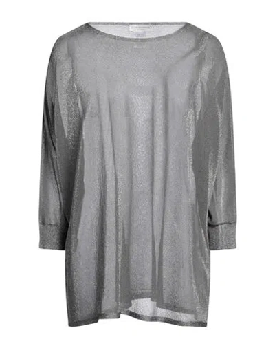 Le Tricot Perugia Woman Sweater Grey Size L Viscose, Polyester