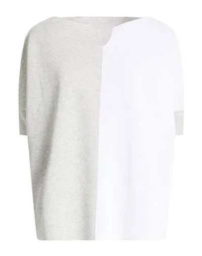 Le Tricot Perugia Woman Sweater Light Grey Size M Viscose, Polyester In White