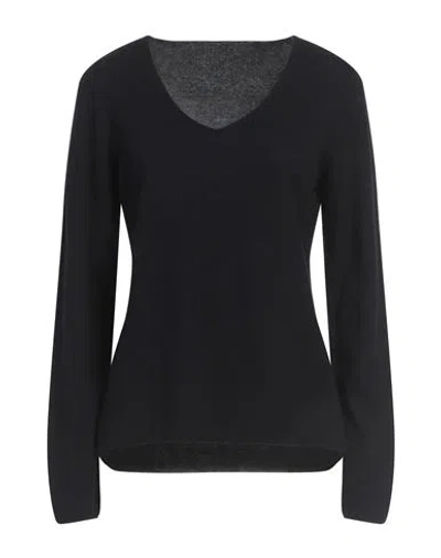 Le Tricot Perugia Woman Sweater Navy Size L Virgin Wool, Silk, Cashmere