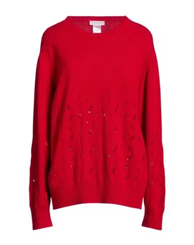 Le Tricot Perugia Woman Sweater Red Size Xxl Virgin Wool