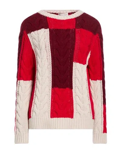 Le Tricot Perugia Woman Sweater Red Size Xxl Virgin Wool, Silk, Cashmere