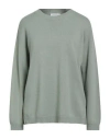 Le Tricot Perugia Woman Sweater Sage Green Size M Virgin Wool, Silk, Cashmere In Green
