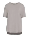 Le Tricot Perugia Woman T-shirt Grey Size L Viscose, Elastane