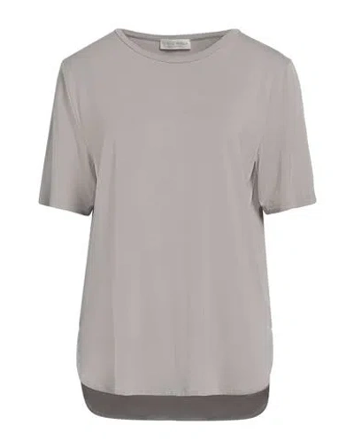 Le Tricot Perugia Woman T-shirt Grey Size L Viscose, Elastane