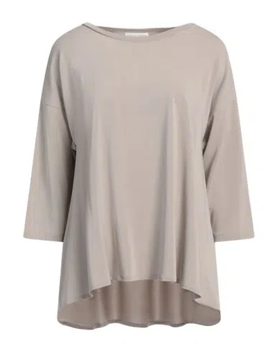 Le Tricot Perugia Woman T-shirt Grey Size L Viscose, Polyamide, Elastane
