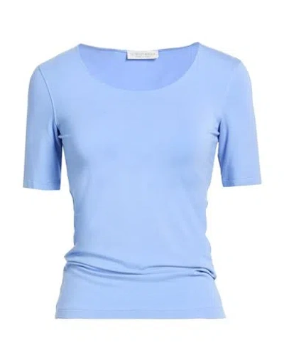Le Tricot Perugia Woman T-shirt Lilac Size Xs Viscose, Elastane In Blue