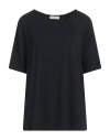 Le Tricot Perugia Woman T-shirt Midnight Blue Size Xxl Viscose, Elastane