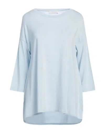 Le Tricot Perugia Woman T-shirt Sky Blue Size L Viscose, Elastane