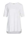 Le Tricot Perugia Woman T-shirt White Size L Viscose, Elastane