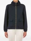 Le Tricot Perugia Zip-fastening Bomber Jacket In Black
