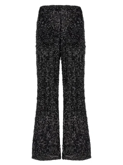 LE TWINS BLACK FLARED LEG PANT
