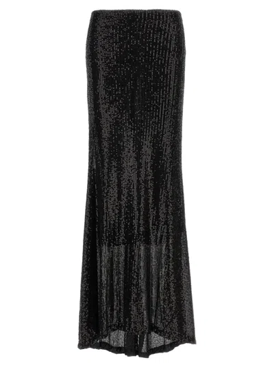 LE TWINS BLACK MARIA CRISTINA MAXI SKIRT