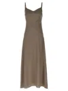 Le Twins Brown Flora Dress In Brown