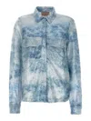 Le Twins Light Blue Daniela Shirt In Light Blue