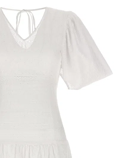 Le Twins Cotton Long Women's Dress In White