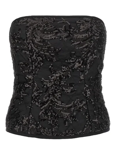 LE TWINS ELODIE LACE SEQUIN TOP