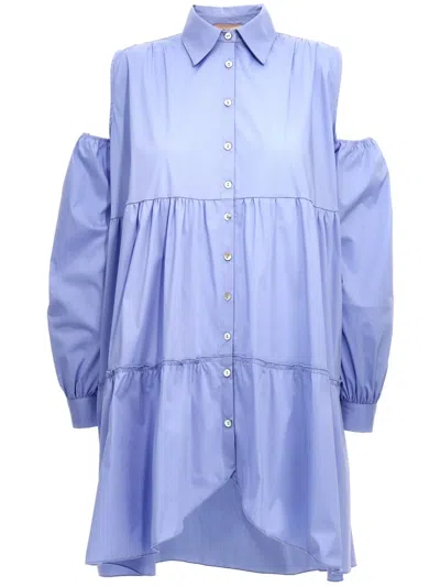 Le Twins Fara Mini Dress In Blue