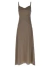 Le Twins Brown Flora Dress In Brown