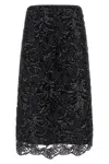 Le Twins Giulia Sequin-embellishment Midi Skirt In Black