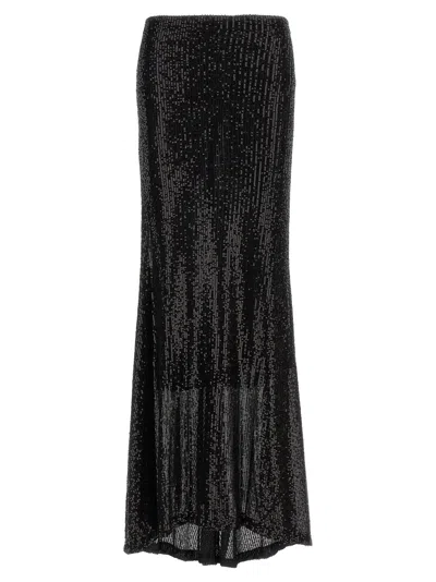 Le Twins 'maria Cristina' Maxi Skirt In Black