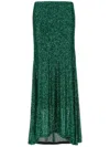 Le Twins Green Maria Cristina Long Skirt In Grün