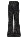 Le Twins Dark Green Flared Leg Pants In Black