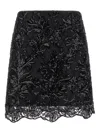 Le Twins Moni Sequin-embellishment Mini Skirt In Black