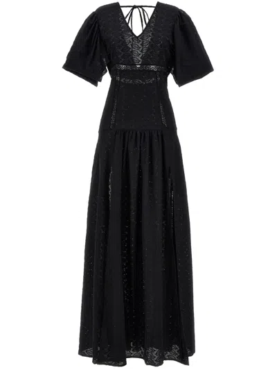 Le Twins Rosellina Midi Dress In Black